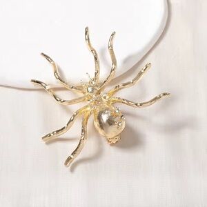 Vintage Gold Spider Brooch
